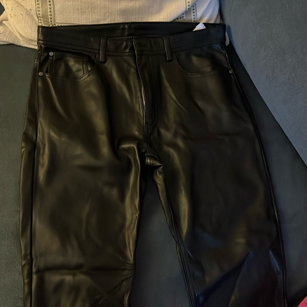 Zara leather pants